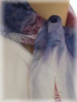 Hedvábná malovaná šála - Sněhové bouře Batitex - modní trička, mikiny, šátky, šály, kravaty