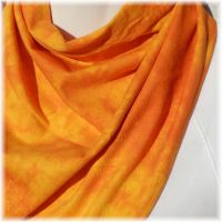 Bavlněný batikovaný šátek - Oranžový