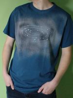 Pánské malované tričko - Hvězdnou cestou - velikost XL Batitex - modní trička, mikiny, šátky, šály, kravaty