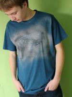 Pánské malované tričko - Hvězdnou cestou - velikost M Batitex - modní trička, mikiny, šátky, šály, kravaty