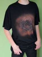 Pánské malované tričko - Galaktický let - velikost L Batitex - modní trička, mikiny, šátky, šály, kravaty