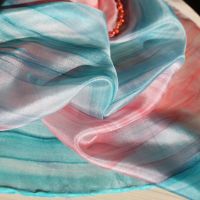 Hedvábný šátek - Korálové vábení 2 Batitex - malovaná, batikovaná trička, mikiny, šátky, šály, kravaty