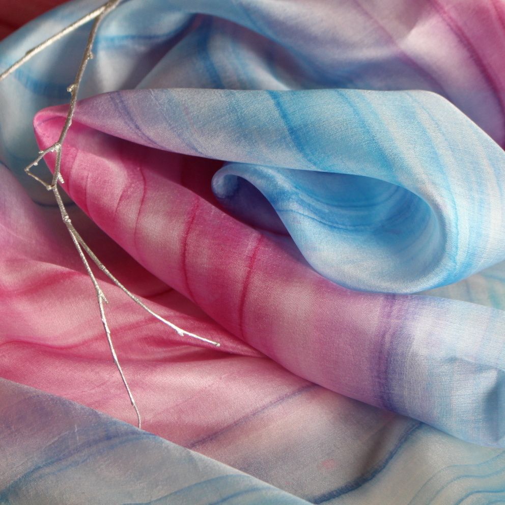 Hedvábný šátek - Rozalinda 2 Batitex - modní trička, mikiny, šátky, šály, kravaty