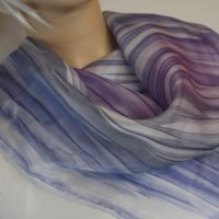 Hedvábný malovaný šátek - Tajemství 2 Batitex - modní trička, mikiny, šátky, šály, kravaty