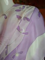 Hedvábný malovaný šátek - Polibek jmelí Batitex - modní trička, mikiny, šátky, šály, kravaty