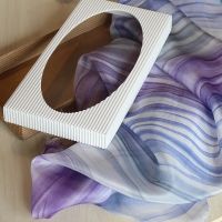 Hedvábný malovaný šátek - Tajemství Batitex - modní trička, mikiny, šátky, šály, kravaty