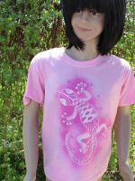 Malované dětské tričko - Malá ještěrka Batitex - modní trička, mikiny, šátky, šály, kravaty