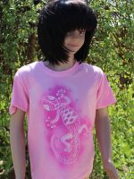 Malované dětské tričko - Malá ještěrka Batitex - modní trička, mikiny, šátky, šály, kravaty