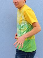 Pánské batikované tričko - Jarní Rio - velikost XL Batitex - malovaná, batikovaná trička, mikiny, šátky, šály, kravaty