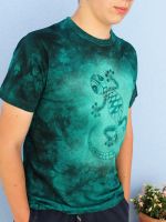 Pánské batikované tričko - Ještěrius Batitex - modní trička, mikiny, šátky, šály, kravaty
