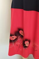 Malované batikované šáty - Záplava máků Batitex - malovaná, batikovaná trička, šaty, mikiny, šátky, šály, kravaty