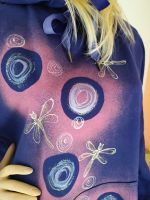 Dámská šatová mikina - Nad večerní hladinou Batitex - malovaná, batikovaná trička, mikiny, hedvábné šátky, šály, kravaty