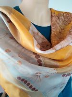 Hedvábný malovaný šátek 2v1- Podzim maluje 2 Batitex - malovaná, batikovaná trička, šaty, mikiny, šátky, šály, kravaty