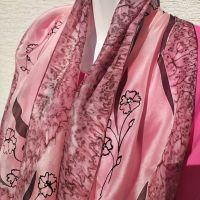 Hedvábná malovaná šála - Hedvábné tajemství 2 Batitex - malovaná, batikovaná trička, šaty, mikiny, šátky, šály, kravaty
