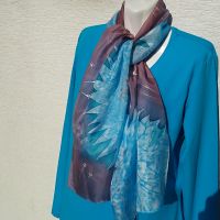Hedvábná malovaná šála - Chladné ráno 2 Batitex - malovaná, batikovaná trička, šaty, mikiny, šátky, šály, kravaty