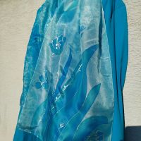 Hedvábná malovaná šála - Křišťálová kráska 2 Batitex - malovaná, batikovaná trička, šaty, mikiny, šátky, šály, kravaty