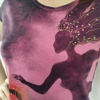 Batikované a malované tričko - Jesenická víla Batitex - malovaná, batikovaná trička, mikiny, hedvábné šátky, šály, kravaty