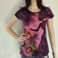 Batikované a malované tričko - Jesenická víla | velikost S, velikost M, velikost L, velikost XL, velikost 2XL