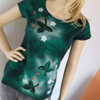 Dámské batikované tričko - Jarní nádech | velikost S, velikost M, velikost L, velikost XL, velikost 2XL