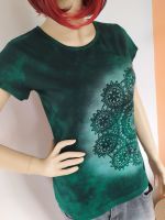 Dámské batikované tričko - Tajemství lesů - velikost XL Batitex - modní trička, mikiny, šátky, šály, kravaty