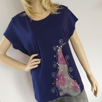Dámské malované tričko - Když ledy tajou - velikost XL Batitex - modní trička, mikiny, šátky, šály, kravaty