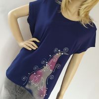 Dámské malované tričko - Když ledy tajou - velikost XL Batitex - modní trička, mikiny, šátky, šály, kravaty
