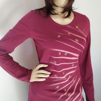 Dámské malované tričko - Na spirále podzimu | velikost S, velikost M, velikost L, velikost XL, velikost 2XL