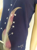 Dámské malované tričko - V jarním větru - velikost M Batitex - modní trička, mikiny, šátky, šály, kravaty