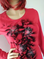 Dámské malované tričko - Venuše Batitex - malovaná, batikovaná trička, šaty, mikiny, šátky, šály, kravaty