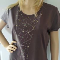 Dámské malované tričko - Zahrada sedmikrásek Batitex - modní trička, mikiny, šátky, šály, kravaty