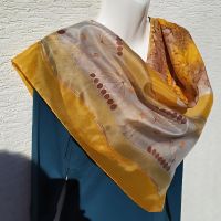Hedvábný malovaný šátek 2v1- Podzim maluje
