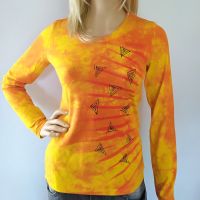Malované batikované tričko - V podvečerních paprscích | velikost S, velikost M, velikost L, velikost XL, velikost 2XL