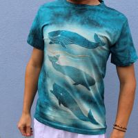 Pánské batikované tričko - Volání oceánů | velikost S, velikost M, velikost L, velikost XL, velikost 2XL, velikost 3XL, velikost 4XL