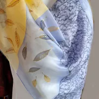 Hedvábný šátek 2v1 - Okamžik zmizí za chvílí Batitex - malovaná, batikovaná trička, šaty, mikiny, šátky, šály, kravaty