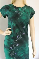 Tričko šaty - Z luhů a hájí Batitex - malovaná, batikovaná trička, mikiny, hedvábné šátky, šály, kravaty Tričko šaty - Z luhů a hájí Batitex - malovaná, batikovaná trička, mikiny, hedvábné šátky, šály, kravaty