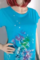 Tričko šaty - Jezerní zrcadlo Batitex - malovaná, batikovaná trička, mikiny, hedvábné šátky, šály, kravaty Tričko šaty - Jezerní zrcadlo Batitex - malovaná, batikovaná trička, mikiny, hedvábné šátky, šály, kravaty