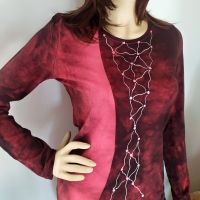 Malované batikované tričko - Lyrika v čase Batitex - malovaná, batikovaná trička, šaty, mikiny, šátky, šály, kravaty Malované batikované tričko - Lyrika v čase Batitex - malovaná, batikovaná trička, šaty, mikiny, šátky, šály, kravaty