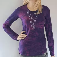 Malované batikované tričko - Ztracená v mlze Batitex - malovaná, batikovaná trička, šaty, mikiny, šátky, šály, kravaty Malované batikované tričko - Ztracená v mlze Batitex - malovaná, batikovaná trička, šaty, mikiny, šátky, šály, kravaty