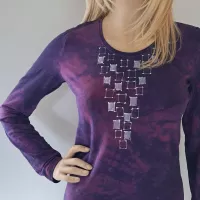 Malované batikované tričko - Ztracená v mlze Batitex - malovaná, batikovaná trička, šaty, mikiny, šátky, šály, kravaty Malované batikované tričko - Ztracená v mlze Batitex - malovaná, batikovaná trička, šaty, mikiny, šátky, šály, kravaty