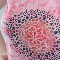 Dámské malované tričko - Mandala Batitex - malovaná, batikovaná trička, mikiny, šátky, šály, kravaty