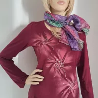 Malované dámské tričko - Podzimní kolotoč  | velikost S, velikost M, velikost L, velikost XL, velikost 2XL